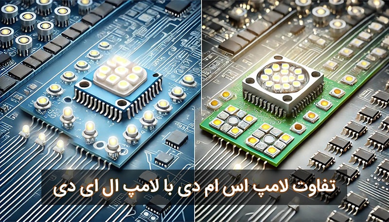 تفاوت لامپ LED و SMD